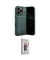 ieg™ iPhone 17 Pro Max Kılıf Vadi Çizgi Prime - Siyah Bilvis 3D Cam Ekran Koruyucu