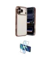 ieg™ iPhone 17 Pro Max Kılıf Vadi Minimal - Siyah 3D Antistatik Cam Ekran Koruyucu