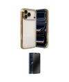 ieg™ iPhone 17 Pro Max Kılıf Vadi Minimal - Siyah 3D Antistatik Hayalet Cam Ekran Koruyucu
