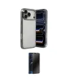 ieg™ iPhone 17 Pro Max Kılıf Vadi Minimal - Siyah 3D Antistatik Hayalet Cam Ekran Koruyucu