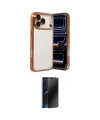 ieg™ iPhone 17 Pro Max Kılıf Vadi Minimal - Siyah 3D Antistatik Hayalet Cam Ekran Koruyucu