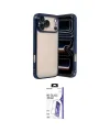 ieg™ iPhone 17 Pro Max Kılıf Vadi Minimal - Siyah Bilvis 3X AR HD Cam Ekran Koruyucu