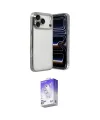ieg™ iPhone 17 Pro Max Kılıf Vadi Minimal - Siyah Bilvis 5in1 3D Magic Cam Ekran Koruyucu