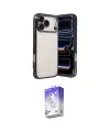 ieg™ iPhone 17 Pro Max Kılıf Vadi Minimal - Siyah Bilvis 5in1 3D Magic Cam Ekran Koruyucu