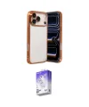 ieg™ iPhone 17 Pro Max Kılıf Vadi Minimal - Siyah Bilvis 5in1 3D Magic Cam Ekran Koruyucu