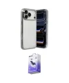 ieg™ iPhone 17 Pro Max Kılıf Vadi Minimal - Siyah Bilvis 5in1 5D Magic Hayalet Cam Ekran Koruyucu
