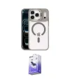 ieg™ iPhone 17 Pro Max Kılıf Yadigar Asil Koleksiyonu - Siyah Bilvis 5in1 5D Magic Hayalet Cam Ekran Koruyucu