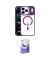ieg™ iPhone 17 Pro Max Kılıf Yadigar Asil Koleksiyonu - Siyah Bilvis 5in1 5D Magic Hayalet Cam Ekran Koruyucu