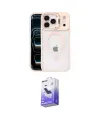 ieg™ iPhone 17 Pro Max Kılıf Yadigar Asil Koleksiyonu - Siyah Bilvis 5in1 5D Magic Hayalet Cam Ekran Koruyucu