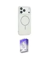 ieg™ iPhone 17 Pro Max Kılıf Yankı Form Serisi - Siyah Bilvis 5in1 3D Magic Cam Ekran Koruyucu