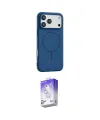 ieg™ iPhone 17 Pro Max Kılıf Yankı Form Serisi - Siyah Bilvis 5in1 3D Magic Cam Ekran Koruyucu
