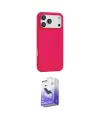 ieg™ iPhone 17 Pro Max Kılıf Yankı Form Serisi - Siyah Bilvis 5in1 5D Magic Hayalet Cam Ekran Koruyucu