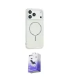 ieg™ iPhone 17 Pro Max Kılıf Yankı Form Serisi - Siyah Bilvis 5in1 5D Magic Hayalet Cam Ekran Koruyucu