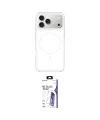 ieg™ iPhone 17 Pro Max Kılıf Yankı Minimal Serisi - Siyah Bilvis 3X AR HD Cam Ekran Koruyucu