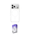 ieg™ iPhone 17 Pro Max Kılıf Yankı Minimal Serisi - Siyah Bilvis 5in1 3D Magic Cam Ekran Koruyucu