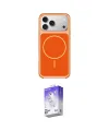 ieg™ iPhone 17 Pro Max Kılıf Yankı Minimal Serisi - Siyah Bilvis 5in1 3D Magic Cam Ekran Koruyucu