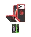 ieg™ iPhone 17 Pro Max Kılıf Yörünge Çizgi - Şeffaf 360 Full Body Arka Koruyucu