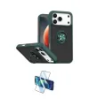 ieg™ iPhone 17 Pro Max Kılıf Yörünge Çizgi - Siyah 3D Antistatik Cam Ekran Koruyucu