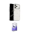 ieg™ iPhone 17 Pro Max Kılıf Yörünge Form - Siyah Bilvis 5in1 5D Magic Hayalet Cam Ekran Koruyucu