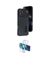 ieg™ iPhone 17 Pro Max Kılıf Yörünge Işık Serisi - Siyah 3D Antistatik Cam Ekran Koruyucu