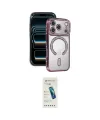 ieg™ iPhone 17 Pro Max Kılıf Zirve Doku Prime - Şeffaf Pasifik Cam Ekran Koruyucu