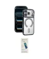 ieg™ iPhone 17 Pro Max Kılıf Zirve Doku Prime - Şeffaf Pasifik Cam Ekran Koruyucu
