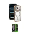 ieg™ iPhone 17 Pro Max Kılıf Zirve Doku Prime - Siyah 360 Mat Full Body Arka Koruyucu