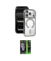 ieg™ iPhone 17 Pro Max Kılıf Zirve Doku Prime - Siyah 360 Mat Full Body Arka Koruyucu