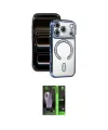 ieg™ iPhone 17 Pro Max Kılıf Zirve Doku Prime - Siyah 360 Mat Full Body Arka Koruyucu