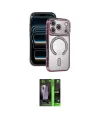 ieg™ iPhone 17 Pro Max Kılıf Zirve Doku Prime - Siyah 360 Mat Full Body Arka Koruyucu