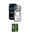 ieg™ iPhone 17 Pro Max Kılıf Zirve Doku Prime - Siyah 360 Mat Full Body Arka Koruyucu