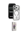 ieg™ iPhone 17 Pro Max Kılıf Zirve Doku Prime - Siyah Bilvis 3D Cam Ekran Koruyucu