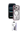 ieg™ iPhone 17 Pro Max Kılıf Zirve Doku Prime - Siyah Bilvis 3X AR Hayalet Cam Ekran Koruyucu