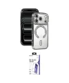 ieg™ iPhone 17 Pro Max Kılıf Zirve Doku Prime - Siyah Bilvis 3X AR HD Cam Ekran Koruyucu