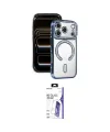 ieg™ iPhone 17 Pro Max Kılıf Zirve Doku Prime - Siyah Bilvis 3X AR HD Cam Ekran Koruyucu
