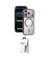 ieg™ iPhone 17 Pro Max Kılıf Zirve Doku Prime - Siyah Bilvis 3X AR HD Cam Ekran Koruyucu