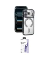 ieg™ iPhone 17 Pro Max Kılıf Zirve Doku Prime - Siyah Bilvis 3X AR HD Cam Ekran Koruyucu
