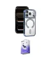ieg™ iPhone 17 Pro Max Kılıf Zirve Doku Prime - Siyah Bilvis 5in1 5D Magic Hayalet Cam Ekran Koruyucu
