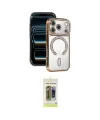 ieg™ iPhone 17 Pro Max Kılıf Zirve Doku Prime - Siyah Joko Magic 5D Hayalet Cam