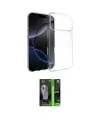 ieg™ iPhone 17 Pro Max Kılıf Zirve Doku - Siyah 360 Mat Full Body Arka Koruyucu