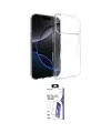 ieg™ iPhone 17 Pro Max Kılıf Zirve Doku - Siyah Bilvis 3X AR HD Cam Ekran Koruyucu