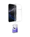 ieg™ iPhone 17 Pro Max Kılıf Zirve Doku - Siyah Bilvis 5in1 5D Magic Hayalet Cam Ekran Koruyucu