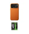 ieg™ iPhone 17 Pro Max Kılıf Zirve Modern Prime - Siyah 360 Mat Full Body Arka Koruyucu