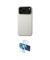 ieg™ iPhone 17 Pro Max Kılıf Zirve Modern Prime - Siyah 3D Antistatik Cam Ekran Koruyucu