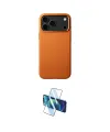 ieg™ iPhone 17 Pro Max Kılıf Zirve Modern Prime - Siyah 3D Antistatik Cam Ekran Koruyucu