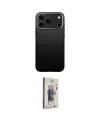 ieg™ iPhone 17 Pro Max Kılıf Zirve Modern Prime - Siyah Bilvis 3D Cam Ekran Koruyucu