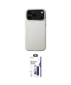 ieg™ iPhone 17 Pro Max Kılıf Zirve Modern Prime - Siyah Bilvis 3X AR Hayalet Cam Ekran Koruyucu