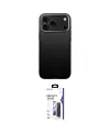 ieg™ iPhone 17 Pro Max Kılıf Zirve Modern Prime - Siyah Bilvis 3X AR Hayalet Cam Ekran Koruyucu