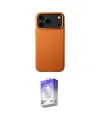 ieg™ iPhone 17 Pro Max Kılıf Zirve Modern Prime - Siyah Bilvis 5in1 3D Magic Cam Ekran Koruyucu