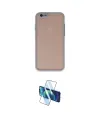 ieg™ iPhone 6 Kılıf Ahenk Çizgi Serisi - Beyaz 3D Antistatik Cam Ekran Koruyucu